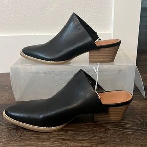 Brand new with tags! Black heeled mules